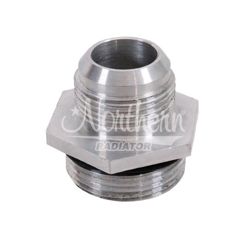 Fitting - Adapter - Straight - 16 AN Male to 20 AN O-Ring - Aluminum - Clear Anodized - Each