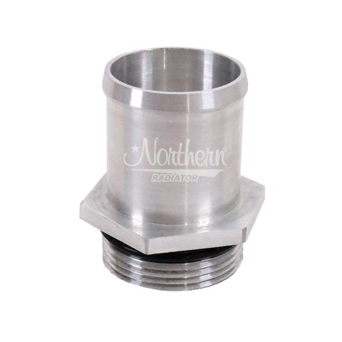 Fitting - Adapter - Straight - 1-5/8 in Male O-Ring to 1-1/2 in Hose Barb - Aluminum - Natural - Each