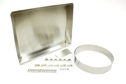 Fan Shroud - Hurricane - 25.75 in Wide - 19.375 in Tall - Cut to Fit - Aluminum - Natural - Universal - Kit
