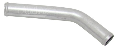 Radiator Inlet and Outlet - Weld-On - 1-1/4 in Diameter Tubing - 45 Degree Mandrel - Steel - Natural - Each