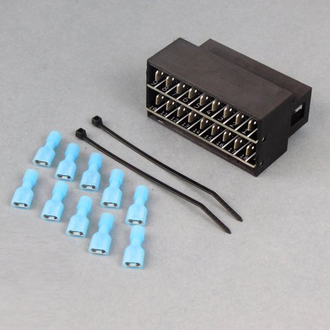 OEM Wiring Harness Adapter - SNAP-ADAPT - Block Connector / Terminals / Zip Ties Included - Gauge Panel - Ford Fullsize Truck 1973-86 - Kit