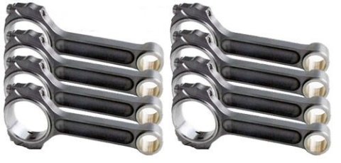 Connecting Rod - Big Block Series - I Beam - 6.700 in Long - Bushed - 7/16 in Cap Screws - Forged - Steel - Big Block Chevy - Set of 8