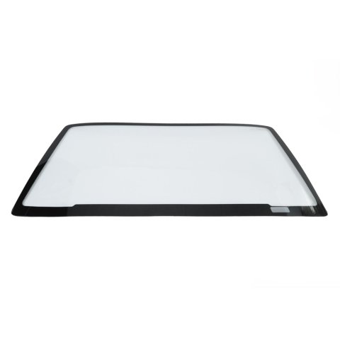 Windshield - Drop-In Black-Out - 0.188 in Thick - Molded - Pre-Cut / Drilled - Blackout Border - Mar Resistant - Adhesive Included - Polycarbonate - Tinted - Ford Mustang 1979-93 - Each