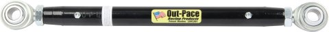 Suspension Tube - Swedged - Greasable - 1 in OD - 11 in Long - 5/8-18 in Female Thread - Steel Rod Ends - Steel - Black Powder Coat - Each