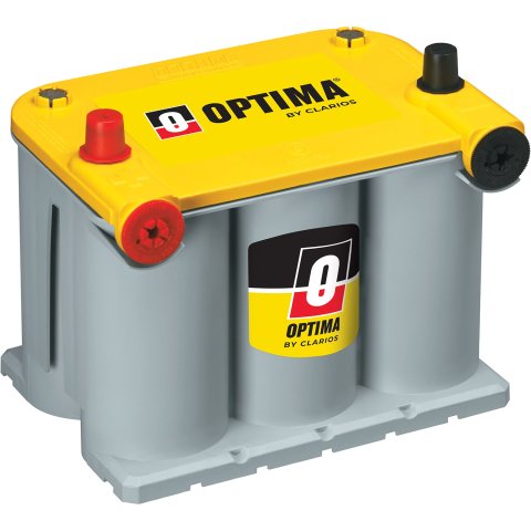 Battery - YellowTop D75/25 - AGM - 12V - 770 Cranking amps - Top Post / Side Post Threaded Terminals - 9.38 in L x 7.75 in H x 6.81 in W - Each