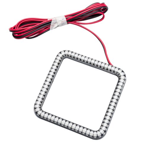 LED Light Halo - 3 x 3 in Square - Amber - Universal - Kit