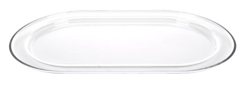 Air Cleaner Base - 21.62 x 12.62 x 1.1 in Tall Oval - Plastic - Clear - Each