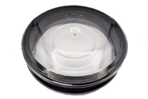Air Cleaner Assembly - 18 in Round - 4 in Tall - 7.27 in Carb Flange - Dropped Base - Plastic - Clear - Kit