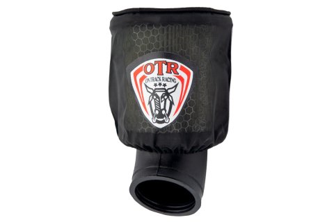 Air Filter Wrap - Conical - 5 in Base Diameter - 4.25 in in Top Diameter - OTR Logo - Polyester - Black - Each