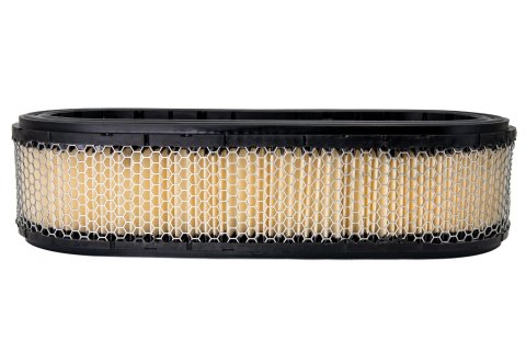 Air Filter Element - Oval - 14.5 in L x 3.5 in W - 3.75 in Tall - Wire Mesh Included - Paper - White - Mini Sprint - Each
