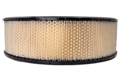 Air Filter Element - Round - 14 in Diameter - 4 in Tall - Wire Mesh Included - Paper - White - Universal - Each
