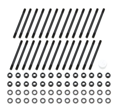 Cylinder Head Stud Kit - Patriot Series - 12 Point Nuts - Chromoly - Black Oxide - Dodge Cummins - Kit