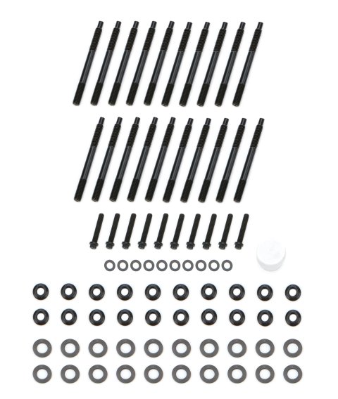 Cylinder Head Stud Kit - TorqueMaster Series - 12 Point Nuts - Chromoly - Black Oxide - GM LS-Series - Kit