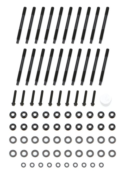 Cylinder Head Stud Kit - Patriot Series - 12 Point Nuts - Chromoly - Black Oxide - GM LS-Series - Kit