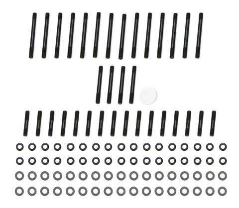 Cylinder Head Stud Kit - Patriot Series - 12 Point Nuts - Chromoly - Black Oxide - Small Block Chevy - Kit