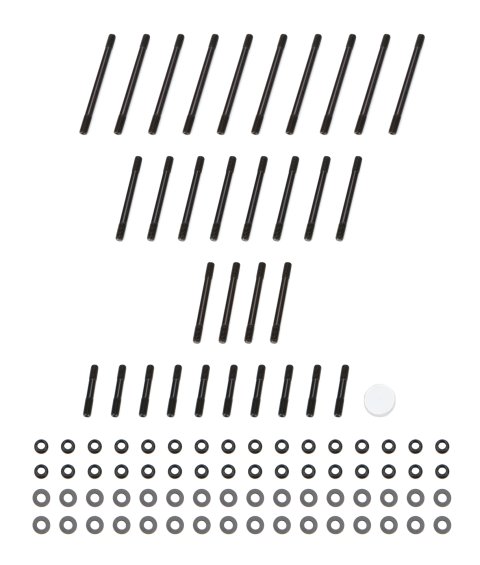 Cylinder Head Stud Kit - 12 Point Nuts - Chromoly - Black Oxide - Big Block Chevy - Brodix Heads - Kit