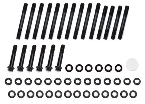 Main Stud Kit - Patriot Series - Hex Nuts - 4-Bolt Mains - Chromoly - Black Oxide - Dart Big M - Splayed Cap Bolts - Big Block Chevy - Kit
