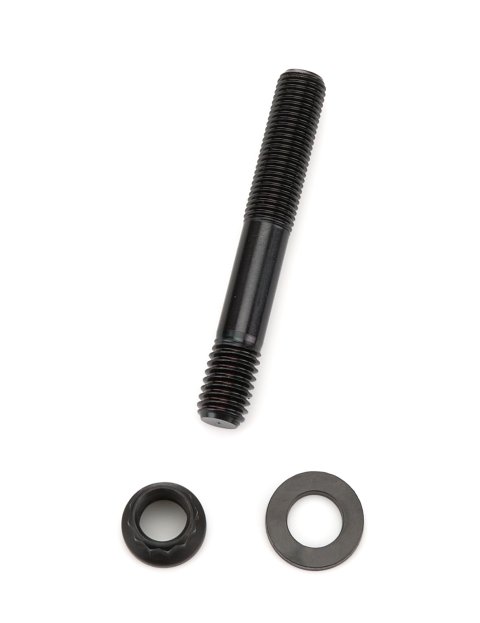 Oil Pump Stud - 12 Point Nuts - Chromoly - Black Oxide - High Volume Pumps - Chevy V8 - Each