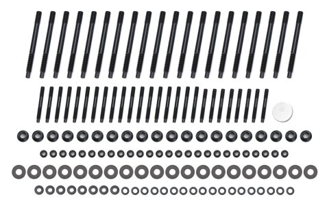 Cylinder Head Stud Kit - Patriot Series - 12 Point Nuts - Chromoly - Black Oxide - GM LS-Series - Kit