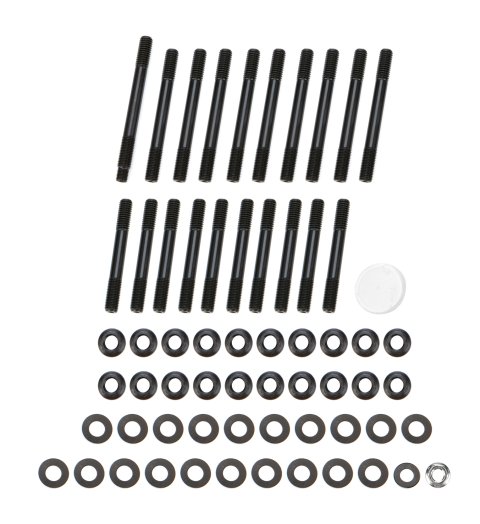 Main Stud Kit - Patriot Series - 12 Point Nuts - 4-Bolt Mains - Chromoly - Black Oxide - GM LS-Series - Dart Block - Kit