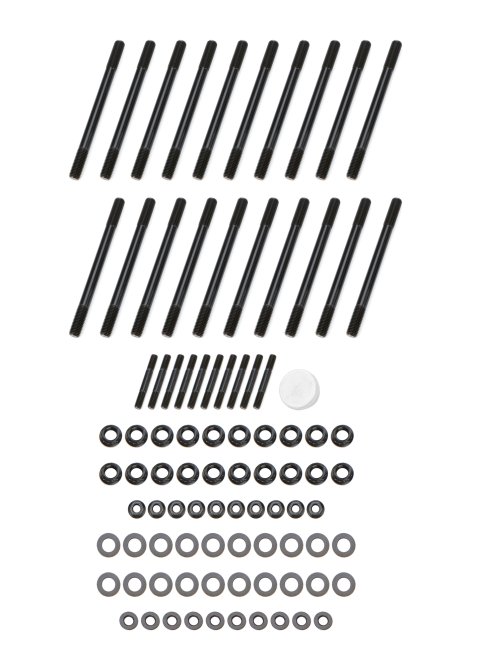 Cylinder Head Stud Kit - Patriot Series - 12 Point Nuts - Chromoly - Black Oxide - Mopar Gen III Hemi - Kit