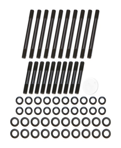 Cylinder Head Stud Kit - Patriot Series - 12 Point Nuts - Chromoly - Black Oxide - Small Block Ford - Kit