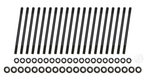 Cylinder Head Stud Kit - Patriot Series - 12 Point Nuts - Chromoly - Black Oxide - Ford Coyote - Kit