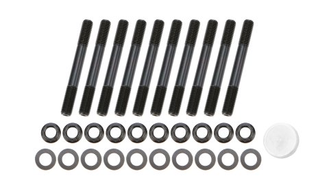 Main Stud Kit - Patriot Series - 12 Point Nuts - 2-Bolt Mains - Chromoly - Black Oxide - Ford Cleveland - Kit