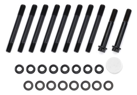 Main Stud Kit - Patriot Series - 12 Point Nuts - 2-Bolt Mains - Chromoly - Black Oxide - Ford FE-Series - Kit