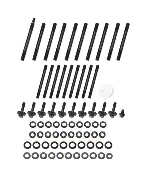 Main Stud Kit - Patriot Series - 12 Point Nuts - 2-Bolt Mains - Chromoly - Black Oxide - Ford Coyote - Kit