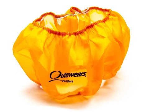 Air Filter Wrap - Pre Filter - Round - 14 in Diameter - 5 in Tall - Outerwears Logo - Polyester - Orange - Each