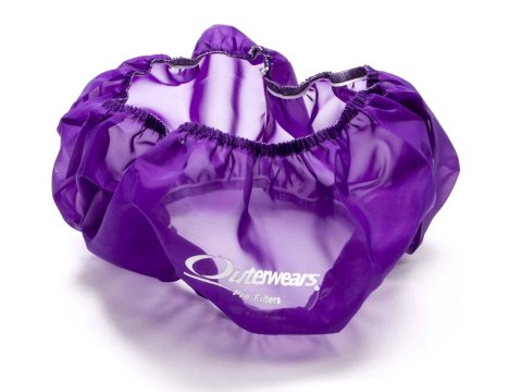 Air Filter Wrap - Pre Filter - Round - 14 in Diameter - 5 in Tall - Outerwears Logo - Polyester - Purple - Each
