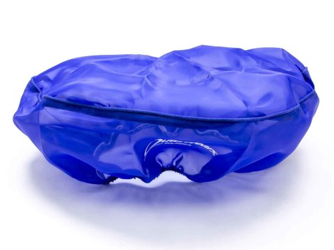 Air Filter Wrap - Pre Filter - Round - 14 in Diameter - 5 in Tall - Top - Outerwears Logo - Polyester - Blue - Each