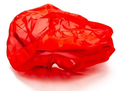 Air Filter Wrap - Pre Filter - Round - 14 in Diameter - 5 in Tall - Top - Outerwears Logo - Polyester - Red - Each