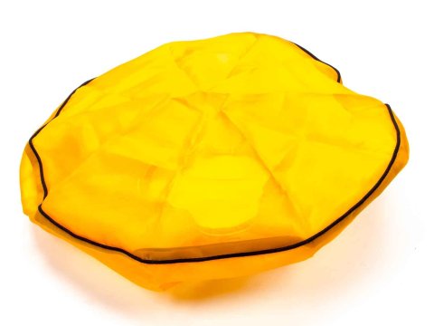 Air Filter Wrap - Pre Filter - Round - 14 in Diameter - 5 in Tall - Top - Outerwears Logo - Polyester - Orange - Each