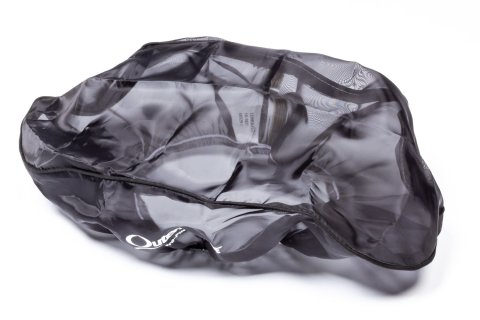 Air Filter Wrap - Pre Filter - Oval - 15 in Long - 5.5 in Wide - 3.75 in Tall - Top - Outerwears Logo - Polyester - Black - Each