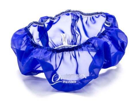 Air Filter Wrap - Pre Filter - Round - 14 in Diameter - 3 in Tall - Outerwears Logo - Polyester - Blue - Each