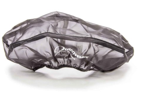 Air Filter Wrap - Pre Filter - Oval - 13 in Long - 5 in Width - 3.5 in Tall - Top - Outerwears Logo - Polyester - Black - Each