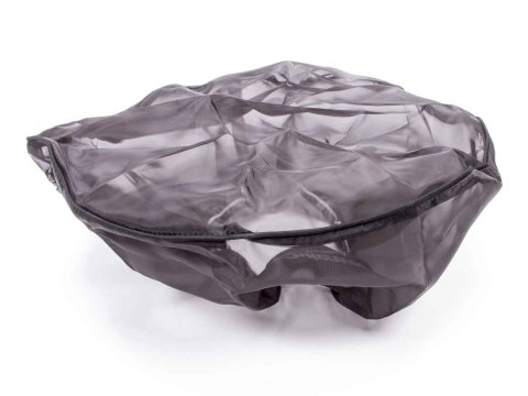 Air Filter Wrap - Pre Filter - Round - 14 in Diameter - 6 in Tall - Top - Outerwears Logo - Polyester - Black - Each