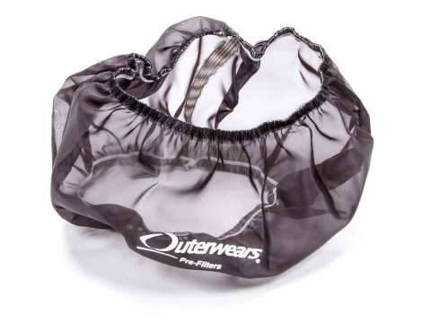 Air Filter Wrap - Pre Filter - Round - 11 in Diameter - 5 in Tall - Outerwears Logo - Polyester - Black - Each
