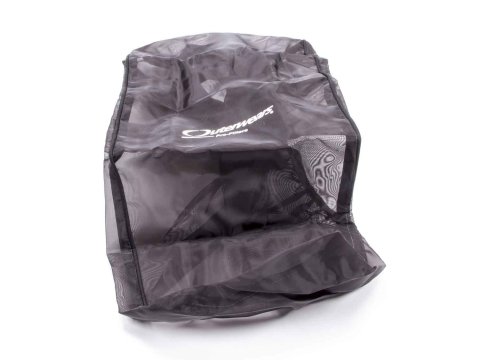 Air Filter Wrap - Pre Filter - Rectangle - 19 in long - 7 in Width - 6 in Tall - Top - Outerwears Logo - Polyester - Black - Each