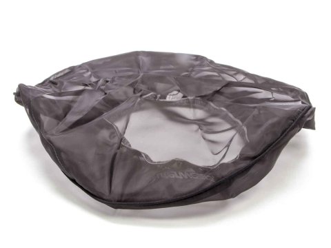 Air Filter Wrap - Pre Filter - Round - 14 in Diameter - 3 in Tall - Top - Outerwears Logo - Polyester - Black - Each