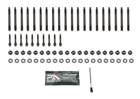 Cylinder Head Stud Kit - 12 Point Nuts - Steel - Black Oxide - GM LS-Series - Kit