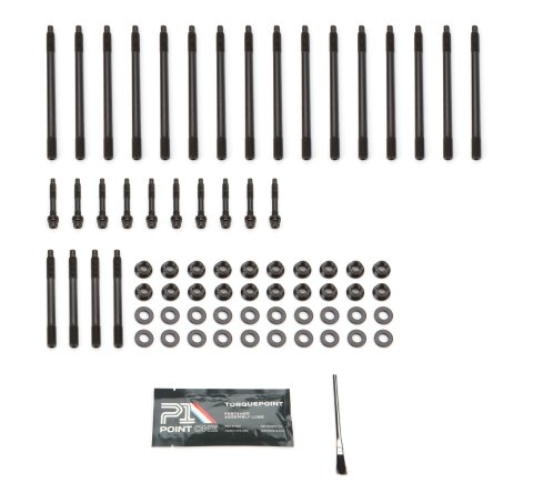 Cylinder Head Stud Kit - 12 Point Nuts - Steel - Black Oxide - GM LS-Series - Kit