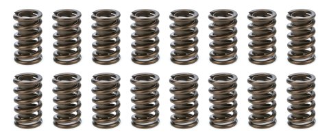 Valve Spring - 1200 Series Circle Track - Single Spring / Damper - 454 lb/in Spring Rate - 1.130 in Coil Bind - 1.260 in OD - Set of 16