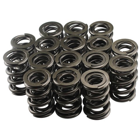 Valve Spring - 1200 Series Drag Race - Dual Spring - 629 lb/in Spring Rate - 1.100 in Coil Bind - 1.625 in OD - Set of 16