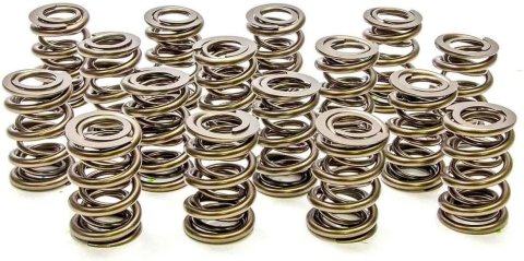 Valve Spring - 1200 Series Drag Race - Dual Spring - 663 lb/in Spring Rate - 1.150 in Coil Bind - 1.550 in OD - Set of 16