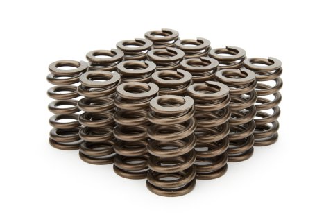 Valve Spring - 1200 Series - Ovate Beehive Spring - 358 lb/in Spring Rate - 1.160 in Coil Bind - 0.805 in / 1.210 in OD - Set of 16