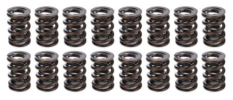 Valve Spring - 1200 Series Circle Track - Dual Spring - 743 lb/in Spring Rate - 1.055 in Coil Bind - 1.570 in OD - Set of 16