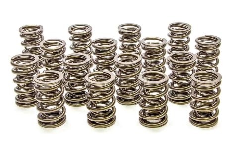 Valve Spring - 1200 Series Circle Track - Dual Spring - 526 lb/in Spring Rate - 1.200 in Coil Bind - 1.550 in OD - Set of 16